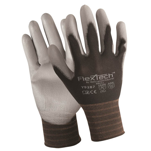 Y9287 Wells Lamont FlexTech™ PU Coated A1 13-Gauge Seamless Knit Work Gloves